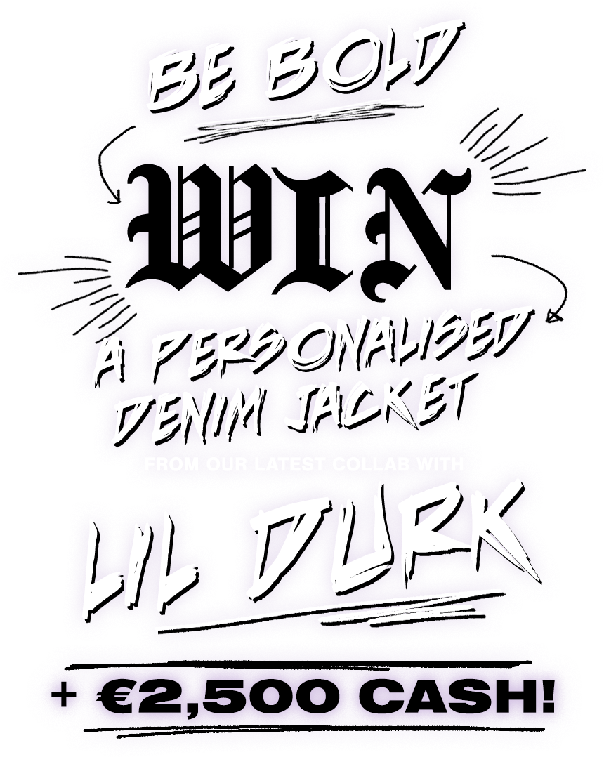 BoohooMAN | Be bold win personalised denim jacket from our latest collab with Lil Durk