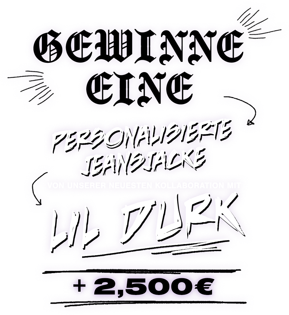 BoohooMAN | GEWINNE EINE PERSONALISIERTE JACKE VON UNSERER NEUESTEN COLLAB MIT LIL DURK + 2,500€ CASH!